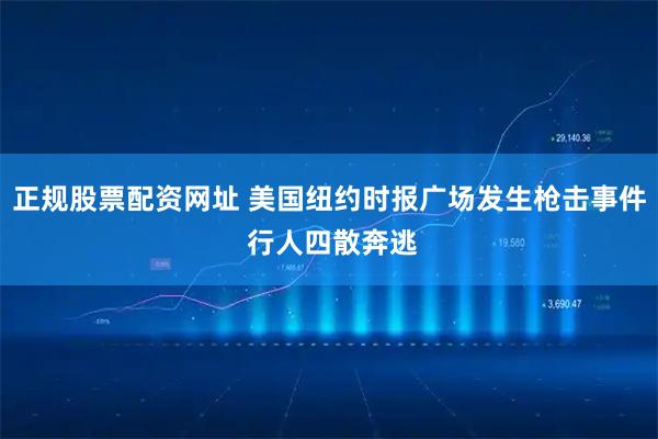 正规股票配资网址 美国纽约时报广场发生枪击事件 行人四散奔逃