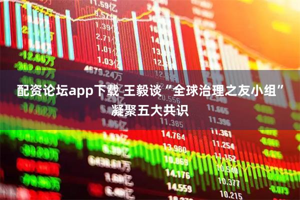 配资论坛app下载 王毅谈“全球治理之友小组”凝聚五大共识